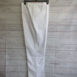 NWT - STACEY SUMMERS white jeans - sz 24 plus